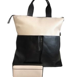 Coach Tote Perforated Leather + Wallet